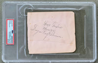 GAINFORD, GEORGE SIGNED ALBUM PAGE (PSA/DNA)