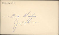 GANNON, JOE SIGNED INDEX CARD