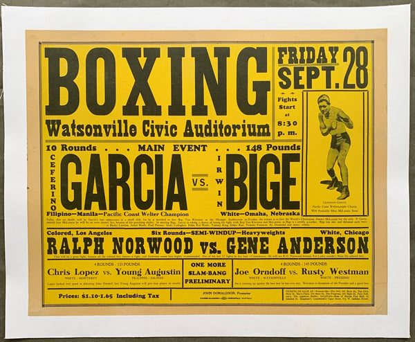 GARCIA, CEFERINO-ERWIN BIGE ON SITE POSTER (1934)