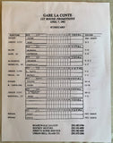 GATTI, ARTURO-CURTIS MATHIS OFFICIAL PROGRAM & BOUT SHEET (1993)