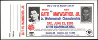 MAYWEATHER, FLOYD-ARTURO GATTI FULL RAFFLE TICKET (2005)