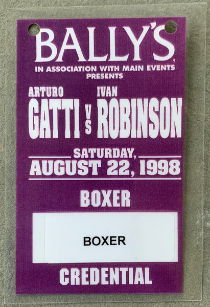 GATTI, ARTURO-IVAN ROBINSON I BOXER CREDENTIAL (1998)