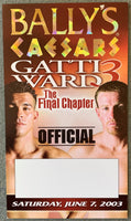 GATTI, ARTURO-MICKY WARD III OFFICIAL CREDENTIAL (2003)