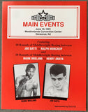 GATTI, ARTURO-JOSE GONZALES OFFICIAL PROGRAM (1991-GATTI PRO DEBUT)