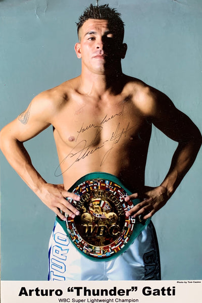 GATTI, ARTURO SIGNED LARGE FORMAT PROMOTIONAL PHOTO (PSA/DNA)