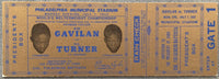 GAVILAN, KID-GIL TURNER ON SITE FULL TICKET (1952-PRESIDENT OF CUBA BOX-PSA/DNA EX 5)