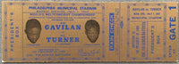 GAVILAN, KID-GIL TURNER ON SITE FULL TICKET (1952-PRESIDENT OF CUBA BOX)