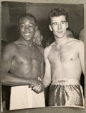 GAVILAN, KID-PETER WATERMAN ORIGINAL WIRE PHOTO (1956-WEIGHING IN)