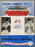 GIARDELLO, JOEY-TERRY DOWNES OFFICIAL PROGRAM (1960)