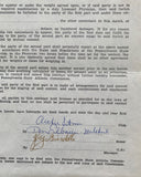 GIARDELLO, JOEY SIGNED FIGHT CONTRACT (1967-JACK RODGERS FIGHT)