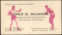 GILMORE, FRED ORIGINAL BUSINESS CARD