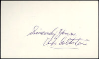 GOLDSTEIN, ABE INK SIGNED INDEX CARD