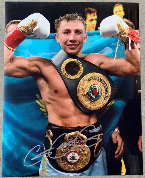 GOLOVKIN, GENNADY SIGNED LARGE FORMAT PHOTO