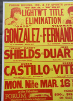 GONZALEZ, RODOLFO "GATO"-VILOMAR FERNANDEZ ON SITE POSTER (1981)