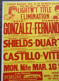 GONZALEZ, RODOLFO "GATO"-VILOMAR FERNANDEZ ON SITE POSTER (1981)