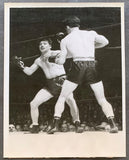 GRAZIANO, ROCKY-AL "BUMMY" DAVIS WIRE PHOTO (1945-3RD ROUND)