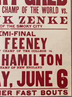 GREB, HARRY-FRANK ZENKE ON SITE EXHIBITION POSTER (1924)