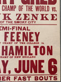 GREB, HARRY-FRANK ZENKE ON SITE EXHIBITION POSTER (1924)
