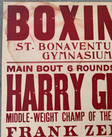 GREB, HARRY-FRANK ZENKE ON SITE EXHIBITION POSTER (1924)