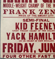 GREB, HARRY-FRANK ZENKE ON SITE EXHIBITION POSTER (1924)