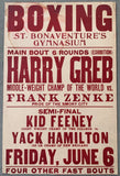 GREB, HARRY-FRANK ZENKE ON SITE EXHIBITION POSTER (1924)
