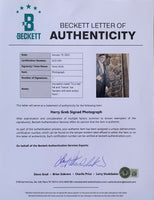 GREB, HARRY SIGNED LARGE FORMAT PHOTOGRAPH PSA/DNA & BECKETT)