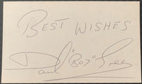 GREEN, DAVEY BOY SIGNED INDEX CARD