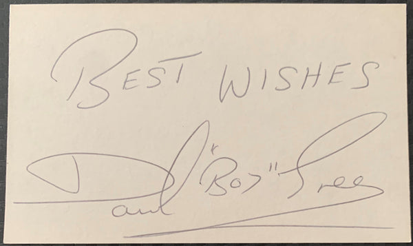 GREEN, DAVEY BOY SIGNED INDEX CARD