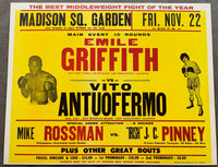 GRIFFITH, EMILE-VITO ANTUOFERMO ON SITE POSTER (1974)