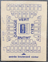 GRIFFITH, EMILE-JEAN CLAUDE BOUTTIER ON SITE STUBLESS TICKET (1972)