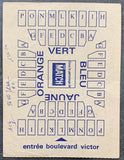 GRIFFITH, EMILE-JEAN CLAUDE BOUTTIER ON SITE STUBLESS TICKET (1972)