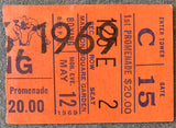 GRIFFITH, EMILE-STANLEY "KITTEN" HAYWARD TICKET STUB (1969)