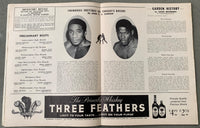 GRIFFITH, EMILE-LUIS RODRIGUEZ SIGNED OFFICIAL PROGRAM (1963-SIGNED BY TIGER, PEP, JOHNSON)