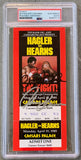 HAGLER, MARVIN-THOMAS HEARNS SIGNED ON SITE FULL TICKET (1985-SIGNED BY BOTH-PSA/DNA))