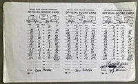 LEONARD, SUGAR RAY-MARVIN HAGLER JUDGES SCORECARD (1987)