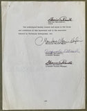 HAGLER, MARVIN & PASQUALE PETRONELLI & GUERINO PETRONELLI SIGNED CONTRACT (PSA/DNA)