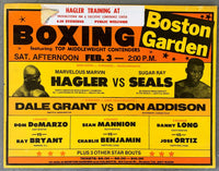 HAGLER, MARVIN-SUGAR RAY SEALES ON SITE POSTER (1979)