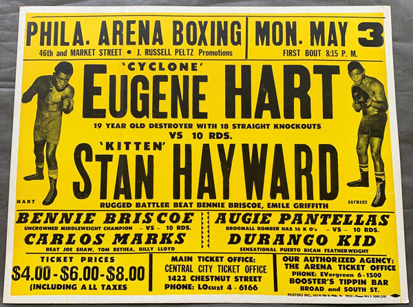 HART, EUGENE "CYCLONE-STANLEY "KITTEN" HAYWARD & BENNIE BRISCOE-CARLOS MARKS ON SITE POSTER (1971)