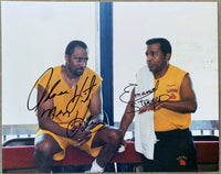 HEARNS, THOMAS HITMAN-EMANUEL STEWARD SIGNED PHOTO