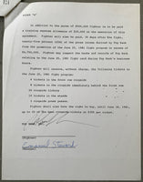 STEWARD, EMANUEL & BOB ARUM SIGNED BOUT AGREEMENT FOR HEARNS-BAEZ FIGHT (1981)