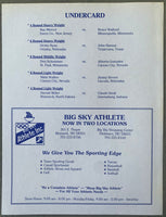 HILL, VIRGIL-BOBBY CZYZ OFFICIAL PROGRAM (1989)