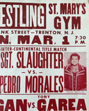 HOGAN, HULK-TONY GAREA & PEDRO MORALES-SGT. SLAUGHTER ON SITE POSTER (1981)