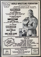 HOGAN, HULK-ONE MAN GANG ON SITE POSTER (1987)