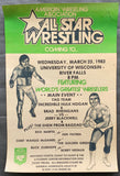 HOGAN, HULK & BRAD RHEINGANS VS. JERRY BLACKWELL & THE SHEIK FROM BAGHDAD WRESTLING ON SITE POSTER (1983)