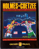 HOLMES, LARRY-GERRIE COETZEE ON SITE POSTER (1984)