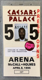 HOLMES, LARRY-OLIVER MCCALL ARENA CREDENTIAL (1995)