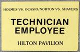 HOLMES, LARRY-OSSIE OCASIO TECHNICIAN EMPLOYEE PASS (1979)