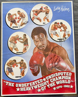 HOLMES, LARRY SIGNED PROMOTIONAL POSTER (SIGNED BY HOLMES, COONEY, SHAVERS, NORTON, L. SPINKS)