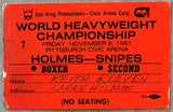 HOLMES, LARRY-RENALDO SNIPES & MICHAEL DOKES-GEORGE CHAPLIN BOXER SECOND CREDENTIAL (1981)