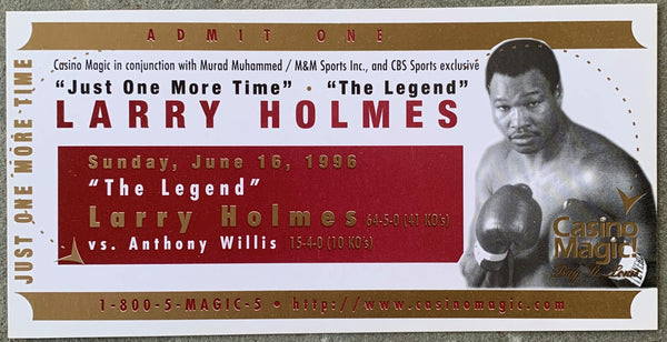 HOLMES, LARRY-ANTHONY WILLIS FULL TICKET (1996) – JO Sports Inc.